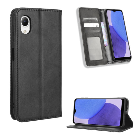 Magnetic Buckle Retro Texture Leather Phone Case, For Samsung Galaxy A23e / A23s / A23 5G JP, For Sony Xperia 5 IV, For Sharp Aquos Sense7 Plus, For Sharp Aquos Sense7, For iPhone 14 Plus, For iPhone 14 Pro Max, For Xiaomi 12T / Redmi K50 Ultra