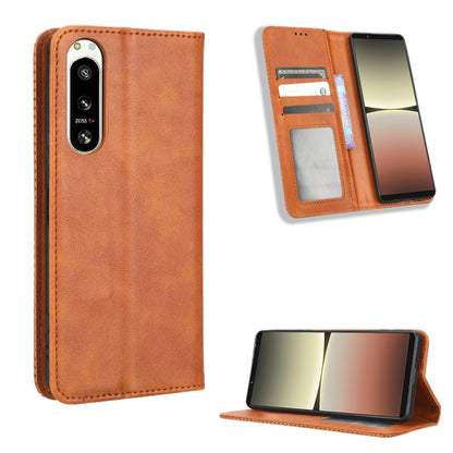 Magnetic Buckle Retro Texture Leather Phone Case, For Sony Xperia 5 IV, For Sharp Aquos Sense7 Plus, For Sharp Aquos Sense7, For iPhone 14 Plus, For iPhone 14 Pro Max, For Xiaomi 12T / Redmi K50 Ultra, For iPhone 14 Pro, For Xiaomi Poco C40            ...