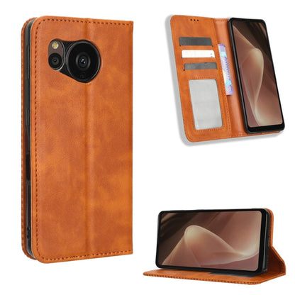 Magnetic Buckle Retro Texture Leather Phone Case, For Sony Xperia 5 IV, For Sharp Aquos Sense7 Plus, For Sharp Aquos Sense7, For iPhone 14 Plus, For iPhone 14 Pro Max, For Xiaomi 12T / Redmi K50 Ultra, For iPhone 14 Pro, For Xiaomi Poco C40            ...