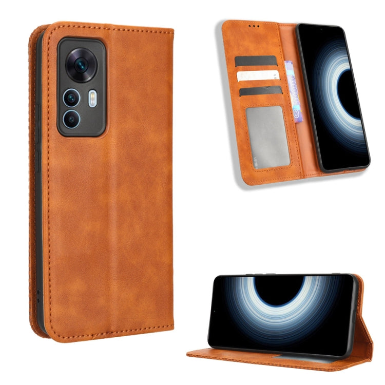 Magnetic Buckle Retro Texture Leather Phone Case, For Samsung Galaxy A23e / A23s / A23 5G JP, For Sony Xperia 5 IV, For Sharp Aquos Sense7 Plus, For iPhone 14 Plus, For Sharp Aquos Sense7, For iPhone 14 Pro Max, For Xiaomi 12T / Redmi K50 Ultra        ...