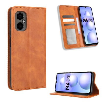 Magnetic Buckle Retro Texture Leather Phone Case, For Samsung Galaxy A23e / A23s / A23 5G JP, For Sony Xperia 5 IV, For Sharp Aquos Sense7 Plus, For iPhone 14 Plus, For Sharp Aquos Sense7, For iPhone 14 Pro Max, For Xiaomi 12T / Redmi K50 Ultra        ...