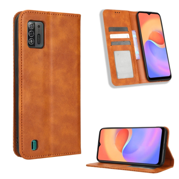 Magnetic Buckle Retro Texture Leather Phone Case, For Samsung Galaxy A23e / A23s / A23 5G JP, For Sony Xperia 5 IV, For Sharp Aquos Sense7 Plus, For iPhone 14 Plus, For Sharp Aquos Sense7, For iPhone 14 Pro Max, For Xiaomi 12T / Redmi K50 Ultra        ...