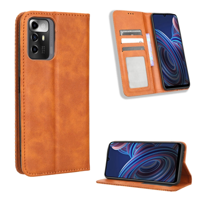 Magnetic Buckle Retro Texture Leather Phone Case, For Samsung Galaxy A23e / A23s / A23 5G JP, For Sony Xperia 5 IV, For Sharp Aquos Sense7 Plus, For iPhone 14 Plus, For Sharp Aquos Sense7, For iPhone 14 Pro Max, For Xiaomi 12T / Redmi K50 Ultra        ...