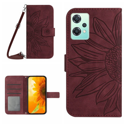Skin Feel Sun Flower Pattern Flip Leather Phone Case with Lanyard, For Realme 9 4G/Realme 9 Pro+ 5G, For Realme 9 Pro 5G, For Realme 9i/A36/A76/A96 4G, For Realme 10 4G, For Realme 10 5G, For Realme C11, For Realme C12/C15/C25, For Realme C20/C21      ...