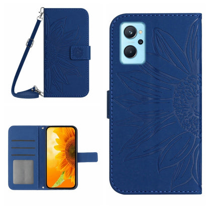 Skin Feel Sun Flower Pattern Flip Leather Phone Case with Lanyard, For Realme 9 4G/Realme 9 Pro+ 5G, For Realme 9 Pro 5G, For Realme 9i/A36/A76/A96 4G, For Realme 10 4G, For Realme 10 5G, For Realme C11, For Realme C12/C15/C25, For Realme C20/C21      ...