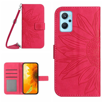 Skin Feel Sun Flower Pattern Flip Leather Phone Case with Lanyard, For Realme 9 4G/Realme 9 Pro+ 5G, For Realme 9 Pro 5G, For Realme 9i/A36/A76/A96 4G, For Realme 10 4G, For Realme 10 5G, For Realme C11, For Realme C12/C15/C25, For Realme C20/C21      ...