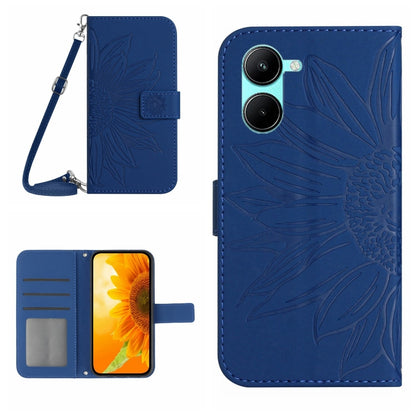 Skin Feel Sun Flower Pattern Flip Leather Phone Case with Lanyard, For Realme 9 4G/Realme 9 Pro+ 5G, For Realme 9 Pro 5G, For Realme 9i/A36/A76/A96 4G, For Realme 10 4G, For Realme 10 5G, For Realme C11, For Realme C12/C15/C25, For Realme C20/C21      ...