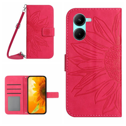 Skin Feel Sun Flower Pattern Flip Leather Phone Case with Lanyard, For Realme 9 4G/Realme 9 Pro+ 5G, For Realme 9 Pro 5G, For Realme 9i/A36/A76/A96 4G, For Realme 10 4G, For Realme 10 5G, For Realme C11, For Realme C12/C15/C25, For Realme C20/C21      ...