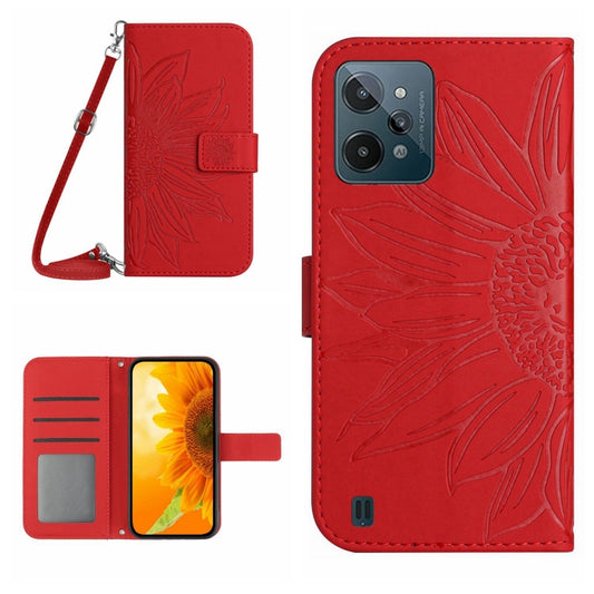 Skin Feel Sun Flower Pattern Flip Leather Phone Case with Lanyard, For Realme C31, For Realme C33, For Realme C35, For Realme GT/GT NEO, For Realme GT Master, For Realme GT Neo2, For Realme GT Neo3, For OnePlus 9, For OnePlus 9 Pro
