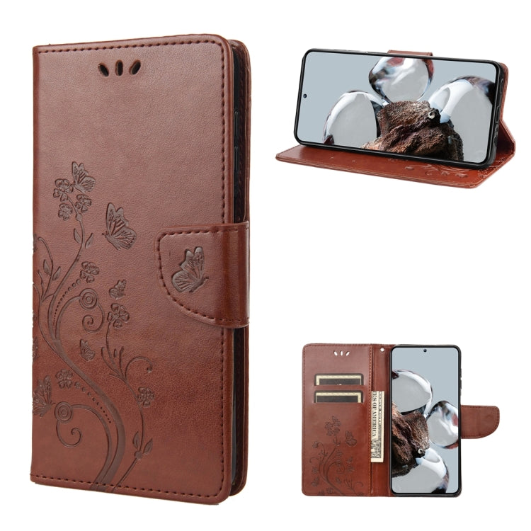 Butterfly Flower Pattern Flip Leather Phone Case, For Samsung Galaxy A14 5G, For Xiaomi 12T / 12T Pro / Redmi K50 Ultra, For Google Pixel 7 5G, For Google Pixel 7 Pro 5G