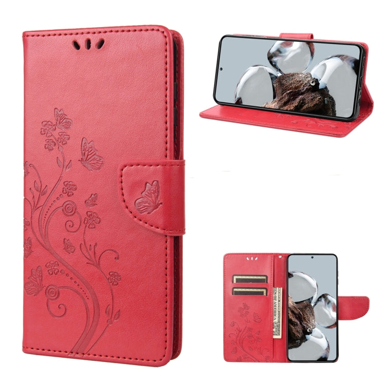 Butterfly Flower Pattern Flip Leather Phone Case, For Samsung Galaxy A14 5G, For Xiaomi 12T / 12T Pro / Redmi K50 Ultra, For Google Pixel 7 5G, For Google Pixel 7 Pro 5G