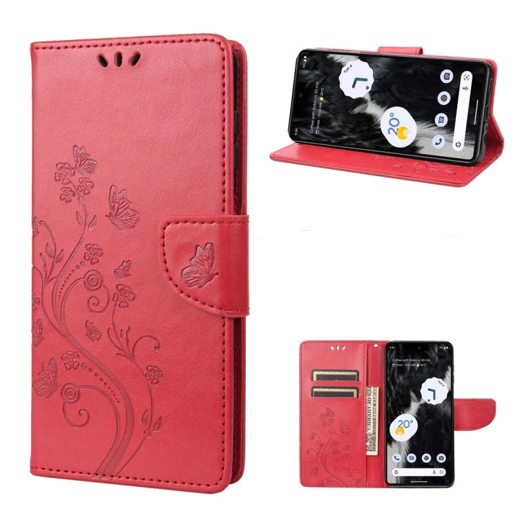 Butterfly Flower Pattern Flip Leather Phone Case, For Samsung Galaxy A14 5G, For Xiaomi 12T / 12T Pro / Redmi K50 Ultra, For Google Pixel 7 5G, For Google Pixel 7 Pro 5G