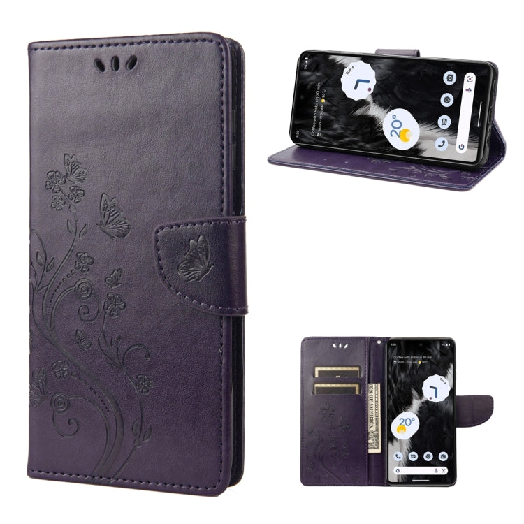 Butterfly Flower Pattern Flip Leather Phone Case, For Samsung Galaxy A14 5G, For Xiaomi 12T / 12T Pro / Redmi K50 Ultra, For Google Pixel 7 5G, For Google Pixel 7 Pro 5G