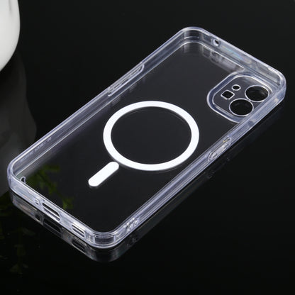 Magsafe Clear Acrylic Four Corner Airbags TPU Phone Case, For Nothing Phone 1