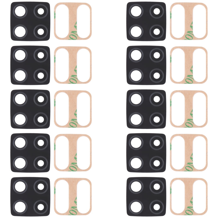 10 PCS Back Camera Lens, For Xiaomi Redmi Note 11SE, For Xiaomi Poco F4 GT, For Xiaomi Redmi K40S/Poco F4, For Xiaomi Redmi Note 11E/Redmi 10 5G/Redmi 11 Prime 5G, For Xiaomi Black Shark 4S/Black Shark 4S Pro, For OPPO Reno7 5G/Reno7 5G China����������...