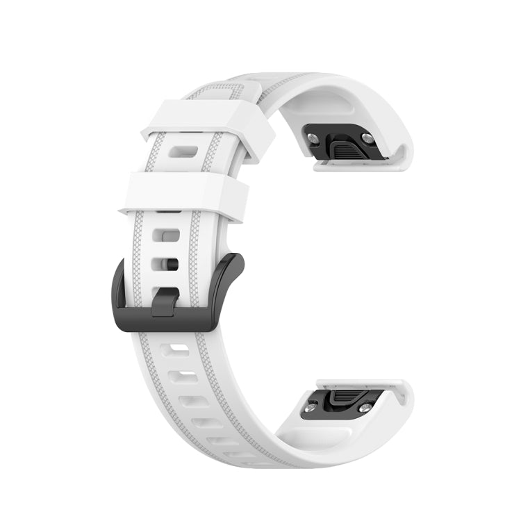For Garmin Fenix 6S 20mm Quick Release Official Texture Wrist Strap Watchband, with Plastic Button