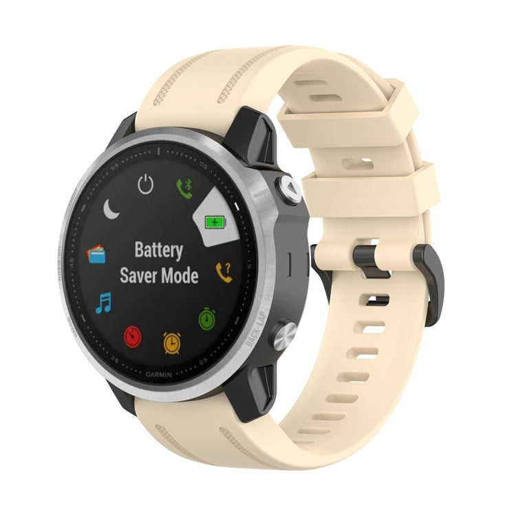 For Garmin Fenix 6S 20mm Quick Release Official Texture Wrist Strap Watchband, with Plastic Button