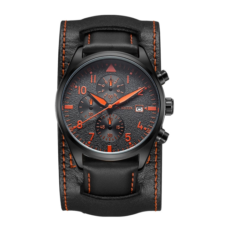 Ochstin 7227 Multifunctional Business Leather Wrist Wrist Waterproof Quartz Watch