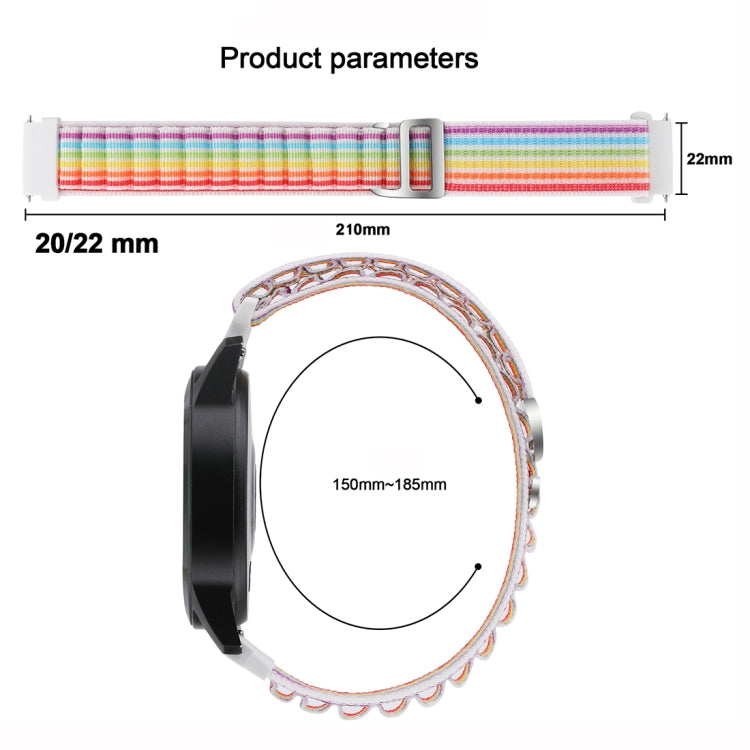 Universal Nylon Loop Watch Band, 20mm, 22mm