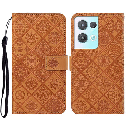 Ethnic Style Embossed Pattern Leather Phone Case, For Samsung Galaxy A14 5G, For Samsung Galaxy A23e, For OPPO A17, For OPPO A57 2022, For OPPO Reno8, For OPPO Reno8 Pro, For Samsung Galaxy S23 5G, For Samsung Galaxy S23+ 5G                            ...