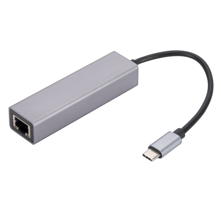 SL-030 USB-C / Type-C to Gigabit Ethernet RJ45 & 3 x USB 3.0 Adapter Converter HUB, USB-C / Type-C to RJ45 & 3 x USB