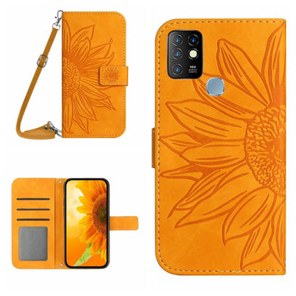 Skin Feel Sun Flower Pattern Flip Leather Phone Case with Lanyard, For Infinix Hot 10, For Infinix Hot 10i / Smart 5 Pro, For Infinix Hot 10S / 10S NFC, For Infinix Hot 11, For Infinix Hot 11S, For Infinix Hot 11S NFC, For Infinix Hot 12               ...