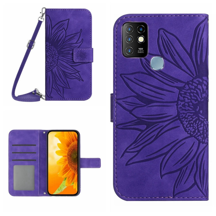 Skin Feel Sun Flower Pattern Flip Leather Phone Case with Lanyard, For Infinix Hot 10, For Infinix Hot 10i / Smart 5 Pro, For Infinix Hot 10S / 10S NFC, For Infinix Hot 11, For Infinix Hot 11S, For Infinix Hot 11S NFC, For Infinix Hot 12               ...