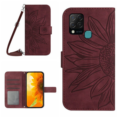 Skin Feel Sun Flower Pattern Flip Leather Phone Case with Lanyard, For Infinix Hot 10, For Infinix Hot 10i / Smart 5 Pro, For Infinix Hot 10S / 10S NFC, For Infinix Hot 11, For Infinix Hot 11S, For Infinix Hot 11S NFC, For Infinix Hot 12               ...