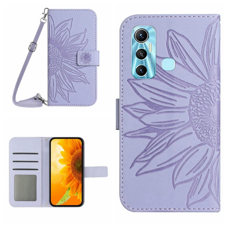 Skin Feel Sun Flower Pattern Flip Leather Phone Case with Lanyard, For Infinix Hot 10, For Infinix Hot 10i / Smart 5 Pro, For Infinix Hot 10S / 10S NFC, For Infinix Hot 11, For Infinix Hot 11S, For Infinix Hot 11S NFC, For Infinix Hot 12               ...