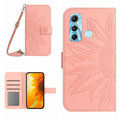 Skin Feel Sun Flower Pattern Flip Leather Phone Case with Lanyard, For Infinix Hot 10, For Infinix Hot 10i / Smart 5 Pro, For Infinix Hot 10S / 10S NFC, For Infinix Hot 11, For Infinix Hot 11S, For Infinix Hot 11S NFC, For Infinix Hot 12               ...