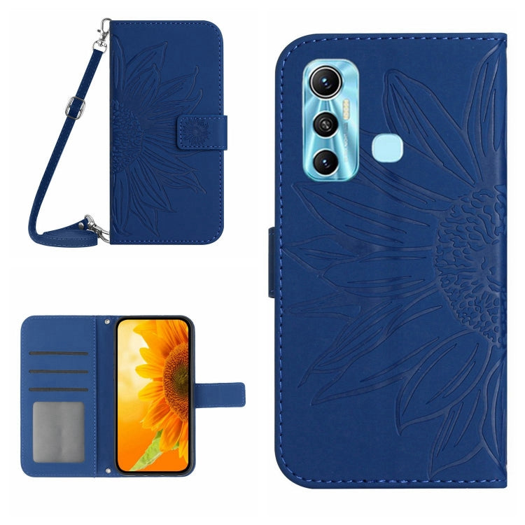 Skin Feel Sun Flower Pattern Flip Leather Phone Case with Lanyard, For Infinix Hot 10, For Infinix Hot 10i / Smart 5 Pro, For Infinix Hot 10S / 10S NFC, For Infinix Hot 11, For Infinix Hot 11S, For Infinix Hot 11S NFC, For Infinix Hot 12               ...