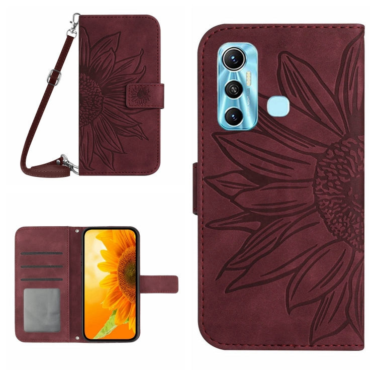 Skin Feel Sun Flower Pattern Flip Leather Phone Case with Lanyard, For Infinix Hot 10, For Infinix Hot 10i / Smart 5 Pro, For Infinix Hot 10S / 10S NFC, For Infinix Hot 11, For Infinix Hot 11S, For Infinix Hot 11S NFC, For Infinix Hot 12               ...