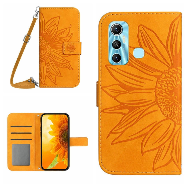 Skin Feel Sun Flower Pattern Flip Leather Phone Case with Lanyard, For Infinix Hot 10, For Infinix Hot 10i / Smart 5 Pro, For Infinix Hot 10S / 10S NFC, For Infinix Hot 11, For Infinix Hot 11S, For Infinix Hot 11S NFC, For Infinix Hot 12               ...