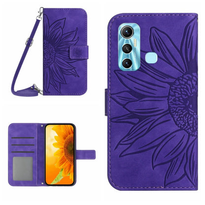 Skin Feel Sun Flower Pattern Flip Leather Phone Case with Lanyard, For Infinix Hot 10, For Infinix Hot 10i / Smart 5 Pro, For Infinix Hot 10S / 10S NFC, For Infinix Hot 11, For Infinix Hot 11S, For Infinix Hot 11S NFC, For Infinix Hot 12               ...