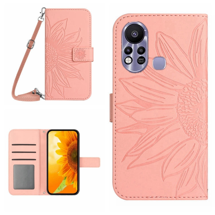 Skin Feel Sun Flower Pattern Flip Leather Phone Case with Lanyard, For Infinix Hot 10, For Infinix Hot 10i / Smart 5 Pro, For Infinix Hot 10S / 10S NFC, For Infinix Hot 11, For Infinix Hot 11S, For Infinix Hot 11S NFC, For Infinix Hot 12               ...