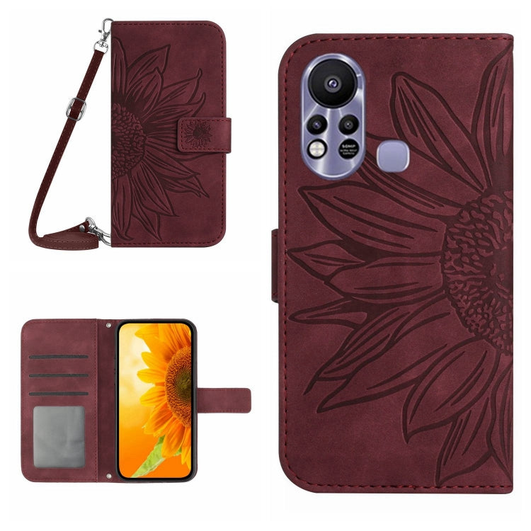 Skin Feel Sun Flower Pattern Flip Leather Phone Case with Lanyard, For Infinix Hot 10, For Infinix Hot 10i / Smart 5 Pro, For Infinix Hot 10S / 10S NFC, For Infinix Hot 11, For Infinix Hot 11S, For Infinix Hot 11S NFC, For Infinix Hot 12               ...