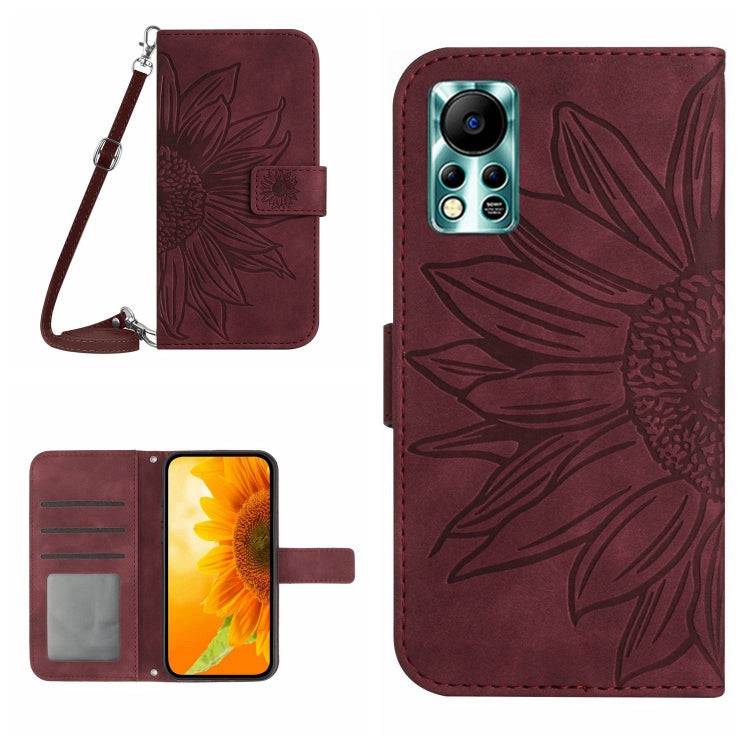Skin Feel Sun Flower Pattern Flip Leather Phone Case with Lanyard, For Infinix Hot 10, For Infinix Hot 10i / Smart 5 Pro, For Infinix Hot 10S / 10S NFC, For Infinix Hot 11, For Infinix Hot 11S, For Infinix Hot 11S NFC, For Infinix Hot 12               ...