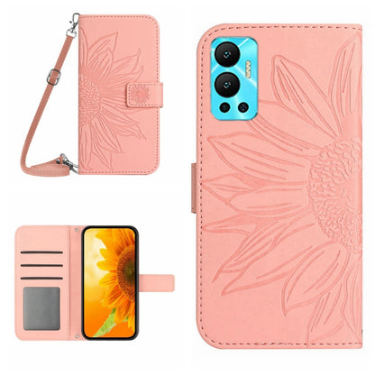Skin Feel Sun Flower Pattern Flip Leather Phone Case with Lanyard, For Infinix Hot 10, For Infinix Hot 10i / Smart 5 Pro, For Infinix Hot 10S / 10S NFC, For Infinix Hot 11, For Infinix Hot 11S, For Infinix Hot 11S NFC, For Infinix Hot 12               ...