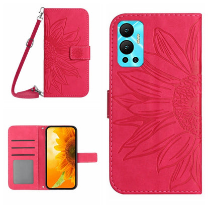 Skin Feel Sun Flower Pattern Flip Leather Phone Case with Lanyard, For Infinix Hot 10, For Infinix Hot 10i / Smart 5 Pro, For Infinix Hot 10S / 10S NFC, For Infinix Hot 11, For Infinix Hot 11S, For Infinix Hot 11S NFC, For Infinix Hot 12               ...