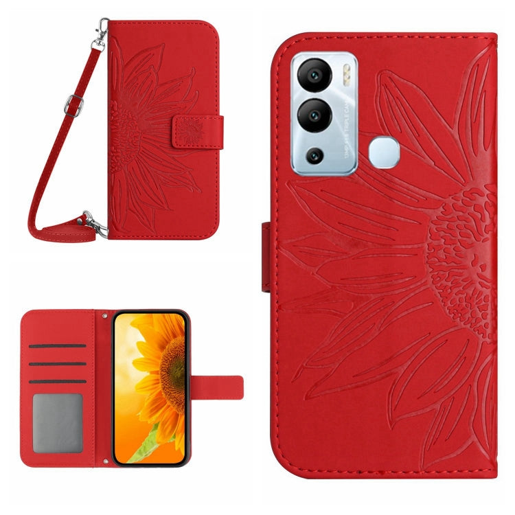 Skin Feel Sun Flower Pattern Flip Leather Phone Case with Lanyard, For Infinix Hot 10, For Infinix Hot 10i / Smart 5 Pro, For Infinix Hot 10S / 10S NFC, For Infinix Hot 11, For Infinix Hot 11S, For Infinix Hot 11S NFC, For Infinix Hot 12               ...