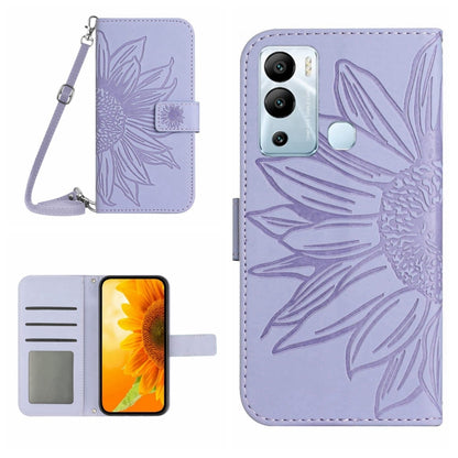 Skin Feel Sun Flower Pattern Flip Leather Phone Case with Lanyard, For Infinix Hot 10, For Infinix Hot 10i / Smart 5 Pro, For Infinix Hot 10S / 10S NFC, For Infinix Hot 11, For Infinix Hot 11S, For Infinix Hot 11S NFC, For Infinix Hot 12               ...