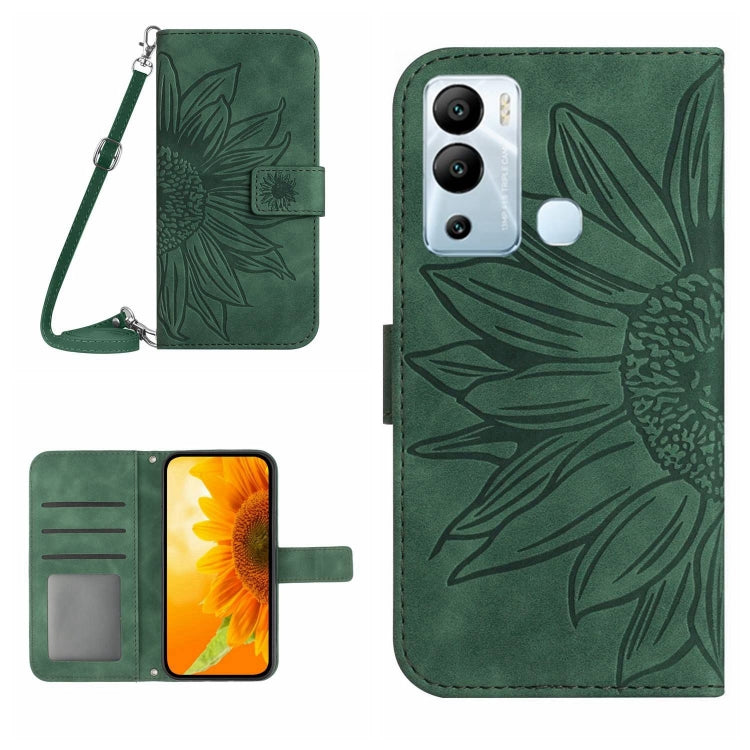 Skin Feel Sun Flower Pattern Flip Leather Phone Case with Lanyard, For Infinix Hot 10, For Infinix Hot 10i / Smart 5 Pro, For Infinix Hot 10S / 10S NFC, For Infinix Hot 11, For Infinix Hot 11S, For Infinix Hot 11S NFC, For Infinix Hot 12               ...