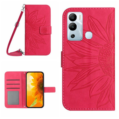 Skin Feel Sun Flower Pattern Flip Leather Phone Case with Lanyard, For Infinix Hot 10, For Infinix Hot 10i / Smart 5 Pro, For Infinix Hot 10S / 10S NFC, For Infinix Hot 11, For Infinix Hot 11S, For Infinix Hot 11S NFC, For Infinix Hot 12               ...