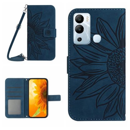 Skin Feel Sun Flower Pattern Flip Leather Phone Case with Lanyard, For Infinix Hot 10, For Infinix Hot 10i / Smart 5 Pro, For Infinix Hot 10S / 10S NFC, For Infinix Hot 11, For Infinix Hot 11S, For Infinix Hot 11S NFC, For Infinix Hot 12               ...