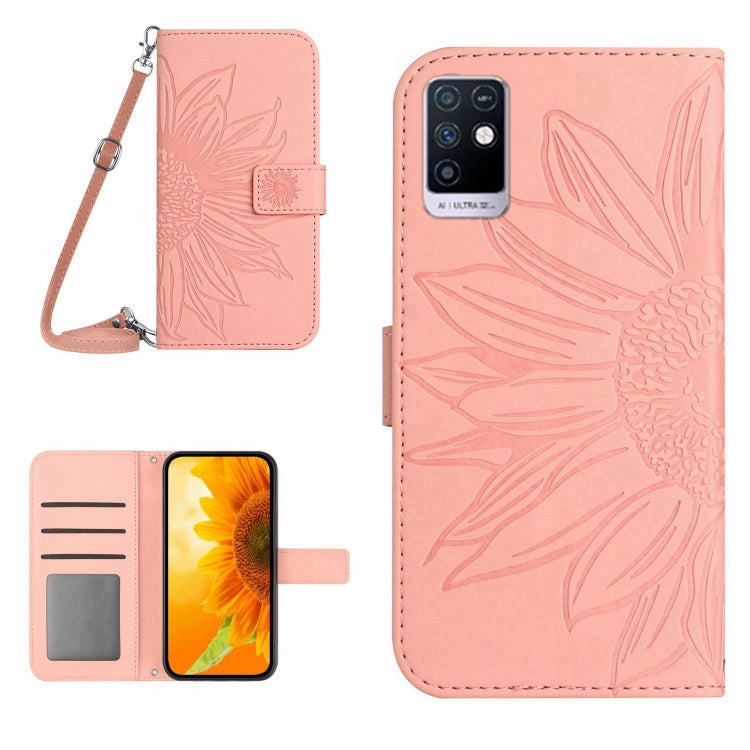 Skin Feel Sun Flower Pattern Flip Leather Phone Case with Lanyard, For Infinix Note 10, For Infinix Note 10 Pro, For Infinix Note 11, For Infinix Note 11 Pro / Note 11s, For Infinix Note 12 G96, For Infinix Smart 6, For Tecno Camon 17 Pro              ...