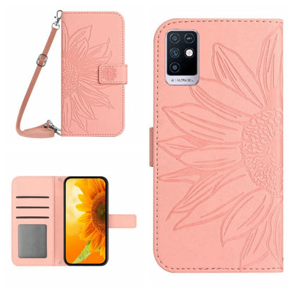 Skin Feel Sun Flower Pattern Flip Leather Phone Case with Lanyard, For Infinix Note 10, For Infinix Note 10 Pro, For Infinix Note 11, For Infinix Note 11 Pro / Note 11s, For Infinix Note 12 G96, For Infinix Smart 6, For Tecno Camon 17 Pro              ...