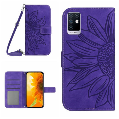 Skin Feel Sun Flower Pattern Flip Leather Phone Case with Lanyard, For Infinix Note 10, For Infinix Note 10 Pro, For Infinix Note 11, For Infinix Note 11 Pro / Note 11s, For Infinix Note 12 G96, For Infinix Smart 6, For Tecno Camon 17 Pro              ...