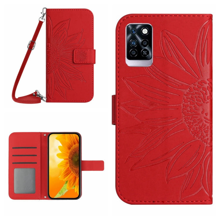 Skin Feel Sun Flower Pattern Flip Leather Phone Case with Lanyard, For Infinix Note 10, For Infinix Note 10 Pro, For Infinix Note 11, For Infinix Note 11 Pro / Note 11s, For Infinix Note 12 G96, For Infinix Smart 6, For Tecno Camon 17 Pro              ...