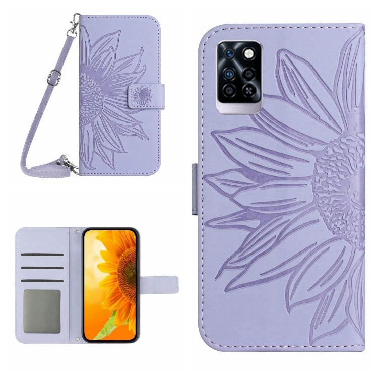 Skin Feel Sun Flower Pattern Flip Leather Phone Case with Lanyard, For Infinix Note 10, For Infinix Note 10 Pro, For Infinix Note 11, For Infinix Note 11 Pro / Note 11s, For Infinix Note 12 G96, For Infinix Smart 6, For Tecno Camon 17 Pro              ...