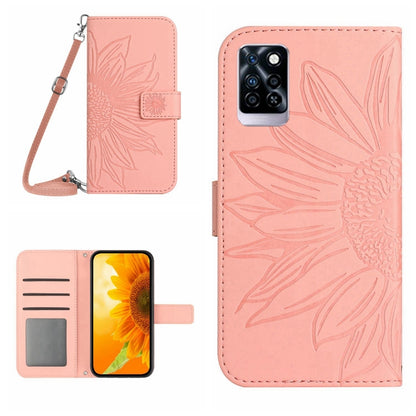 Skin Feel Sun Flower Pattern Flip Leather Phone Case with Lanyard, For Infinix Note 10, For Infinix Note 10 Pro, For Infinix Note 11, For Infinix Note 11 Pro / Note 11s, For Infinix Note 12 G96, For Infinix Smart 6, For Tecno Camon 17 Pro              ...